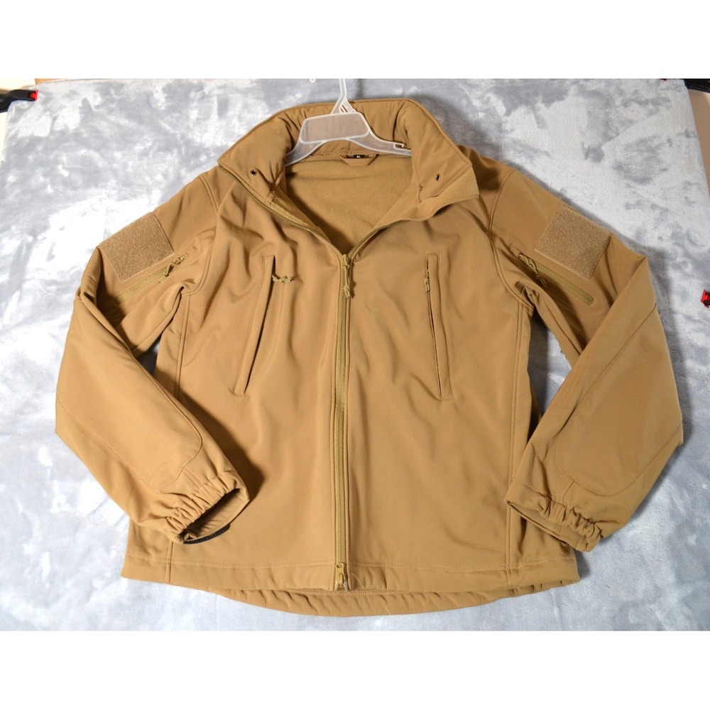 Rothco CCW Concealed Carry Soft Shell Tan Jacket Mens XL Tactical Pockets